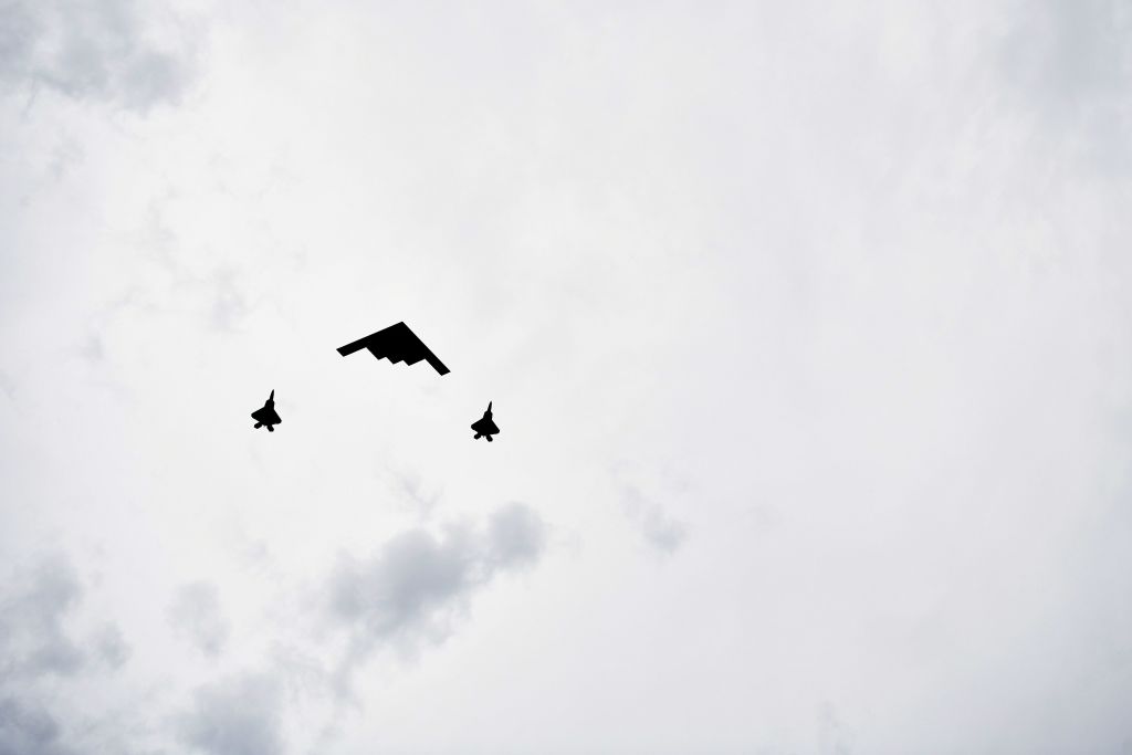 flying high in the sky 