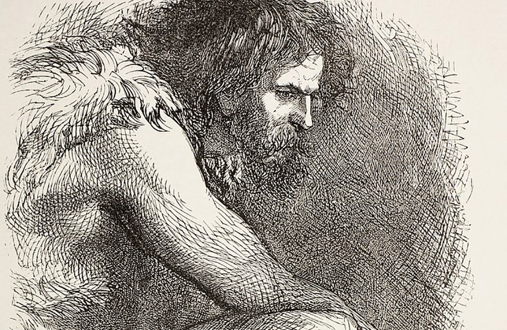 Losing Hair -188005383 Early human in a cave
