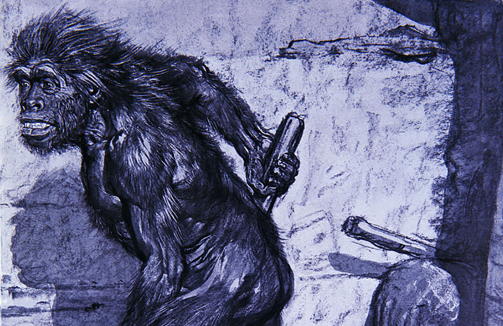 Glue -526743898 Drawing of a Neanderthal