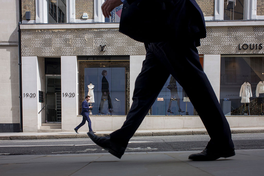 Walking On Two Legs -527477810 Man walking down the street