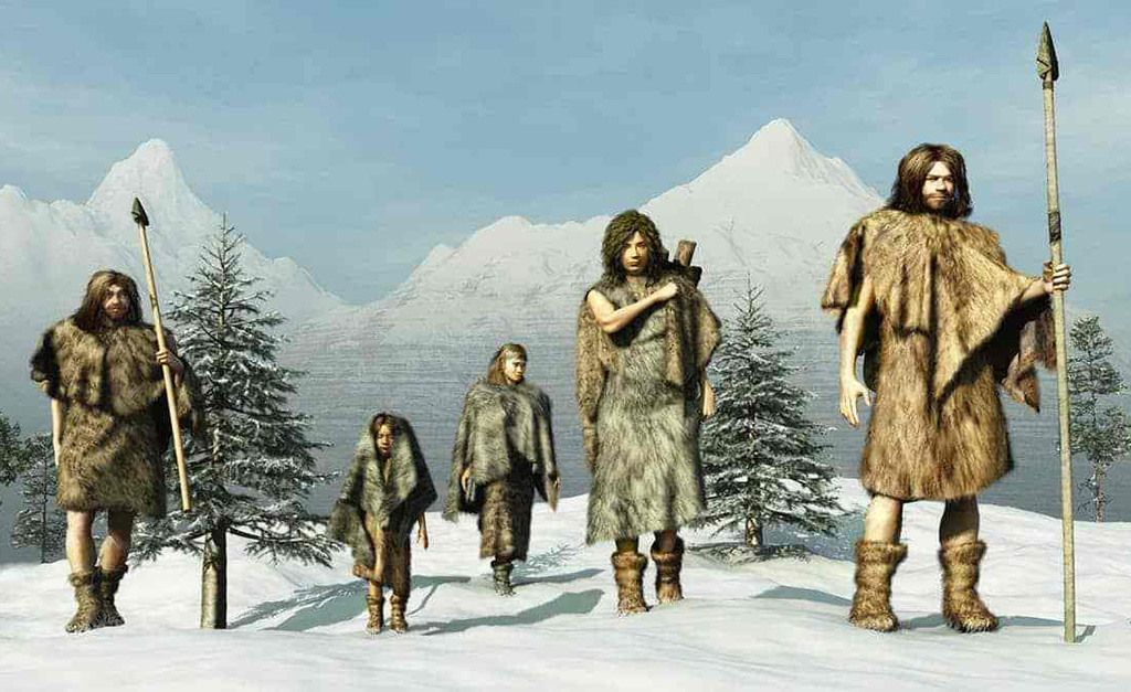 Clothes Early humans in furs