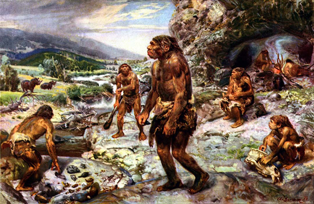 Development Of Language Early human encampment