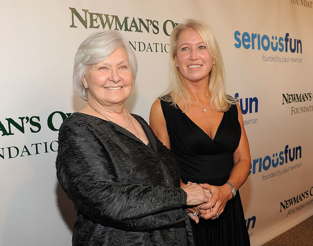 Joanne Woodward (L) and Claire Newman attend a Celebration of Paul Newman's Dream to Benefit the SeriousFun Children's Network