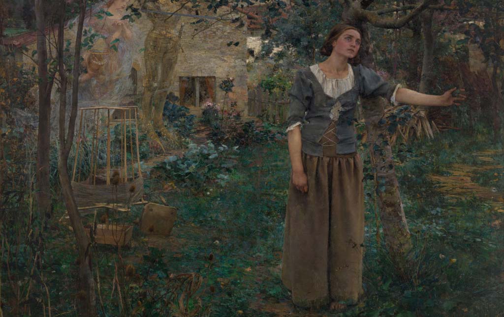 Joan of Arc in the garden 