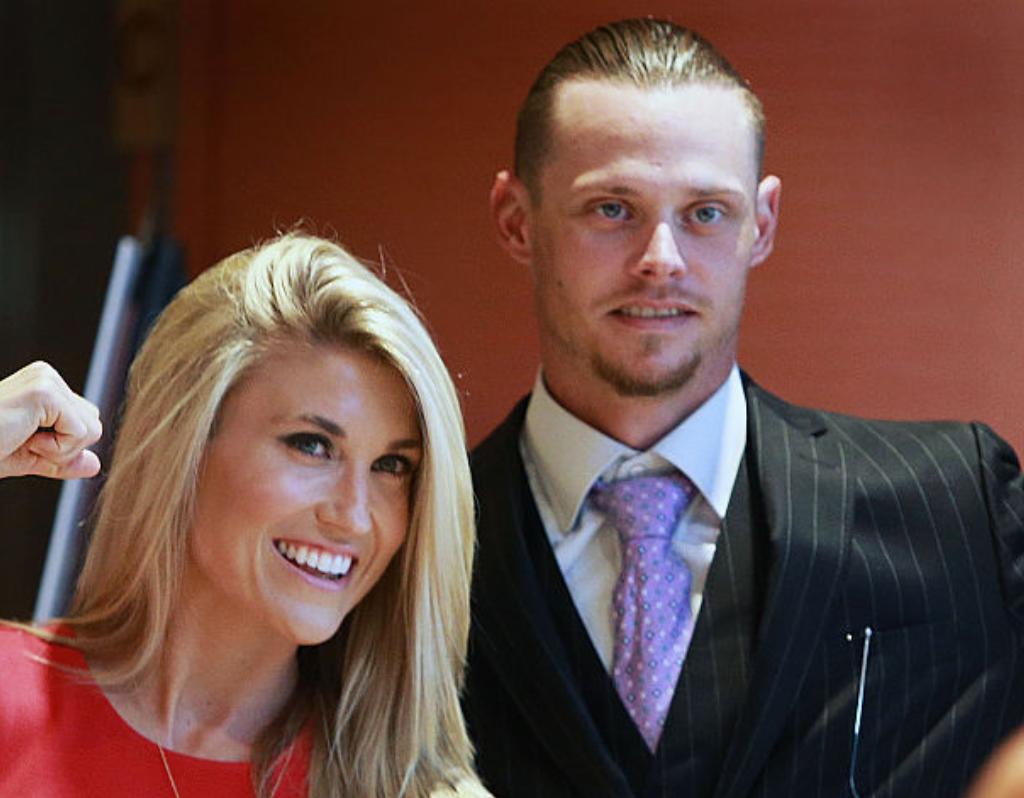 clay buchholz and wife -478196826 clay buchholz and his wife lindsay