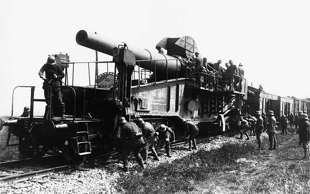 German railway gun 