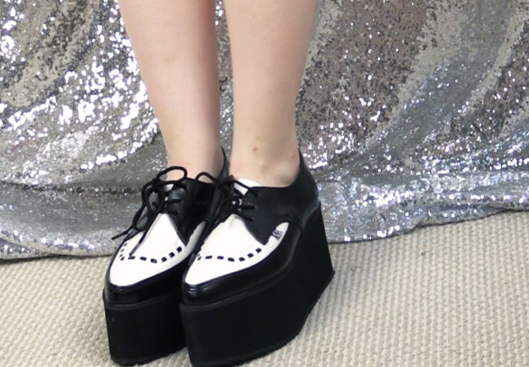 creepers A YouTuber wears tuxedo-style creepers.