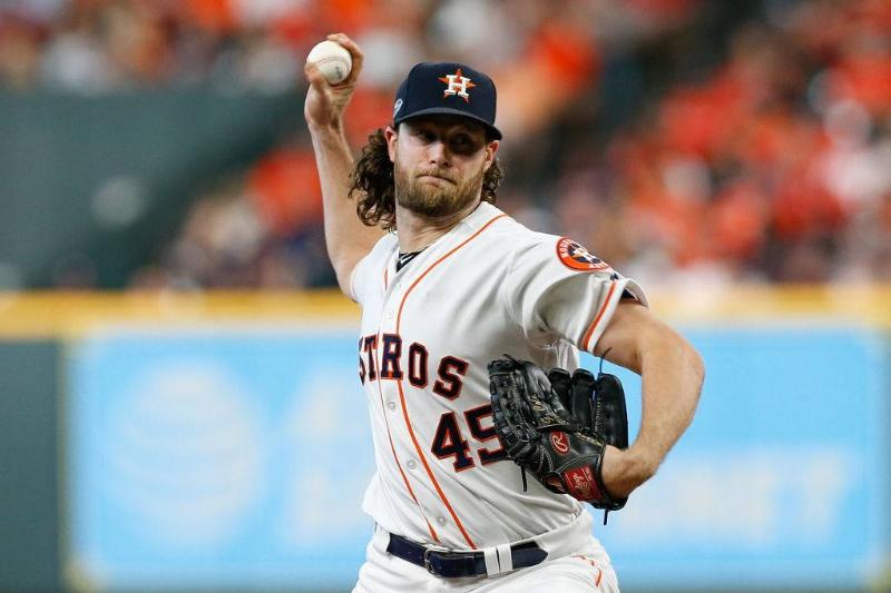 Gerrit Cole throwing ball 