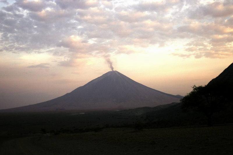 Smoking volcano