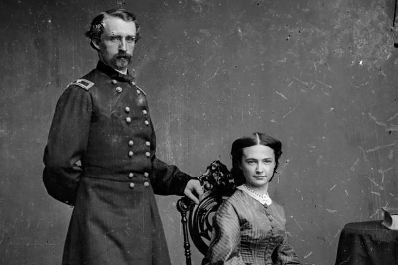 Photo of Custer and Libbie 