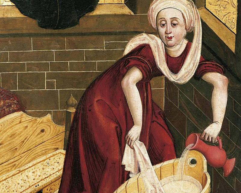 Bathing -148277908 Woman making a bath