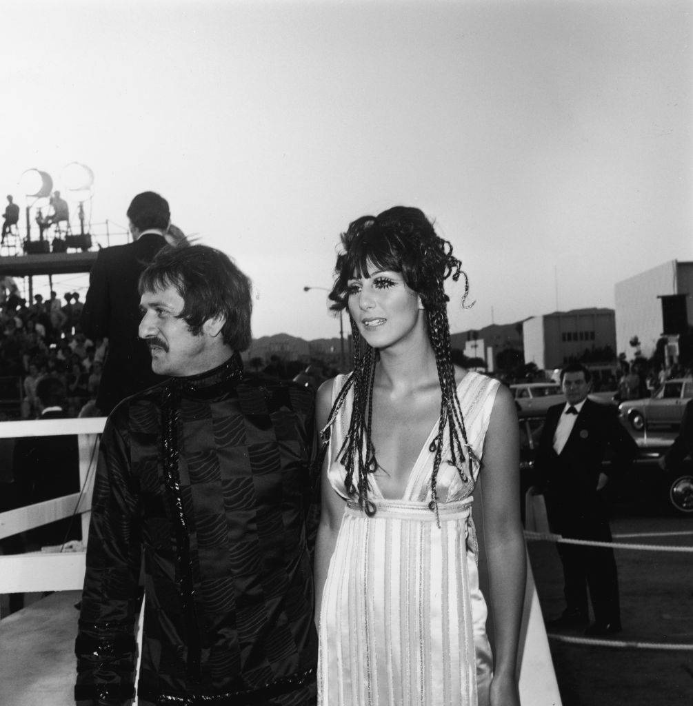 Sonny and Cher attend the Oscars in 1968.