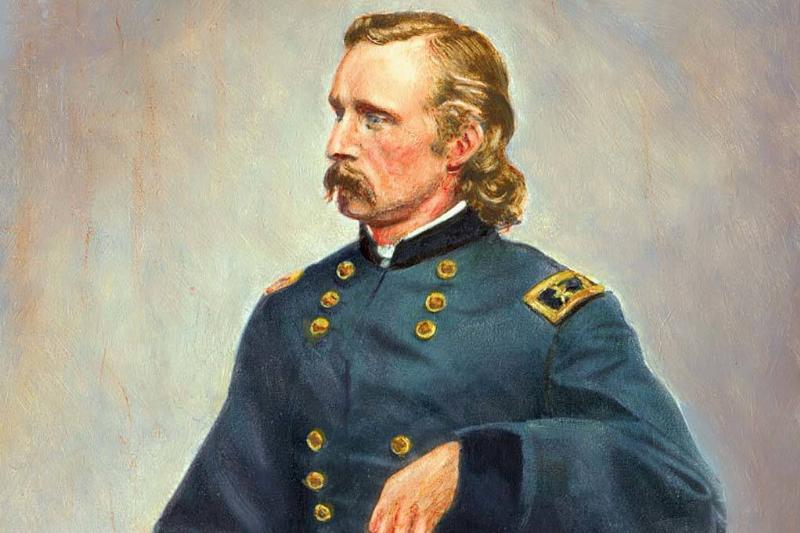 Painting of Custer 