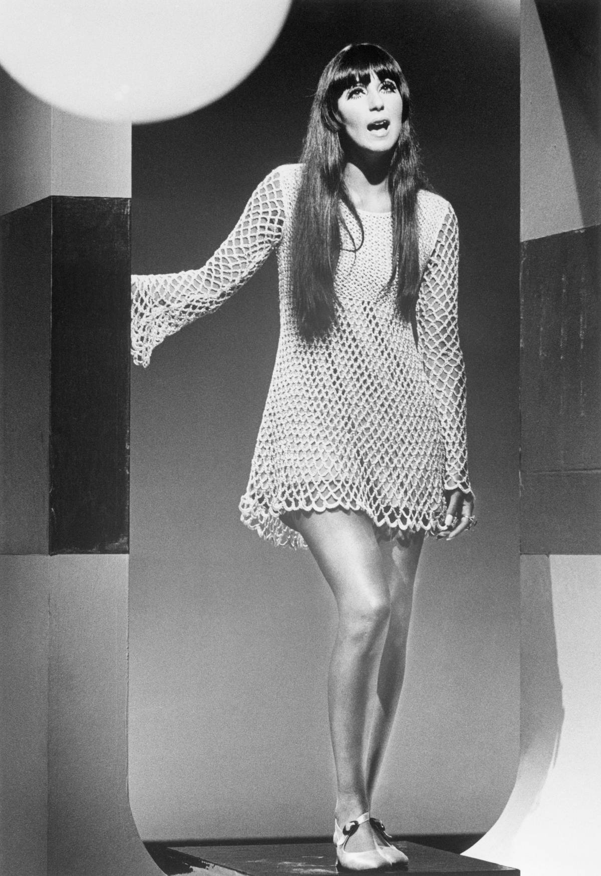 Cher sings onstage in 1967.