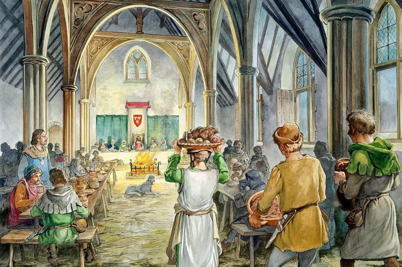 Castles Were Packed -639163596 People in a banquet hall