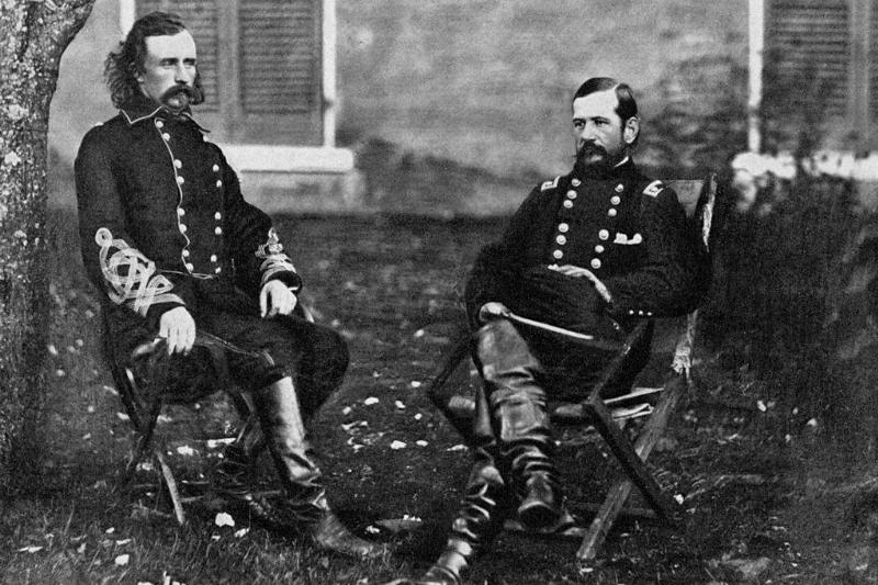 Custer and Pleasanton sitting 
