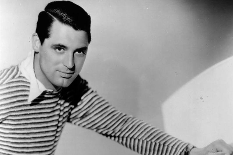 Grant in a striped shirt 