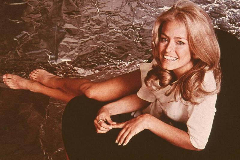 Fawcett on the couch 