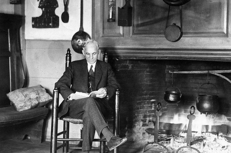 Ford sitting in a chair 