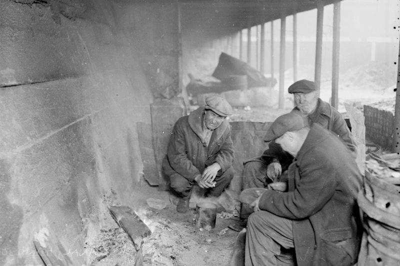 Men sitting in a circle