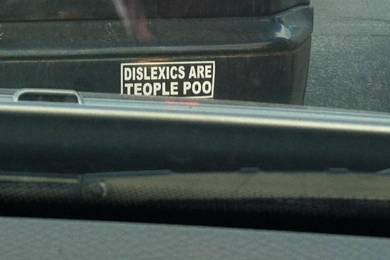 dyslexics bumper sticker dyslexics joke bumper sticker