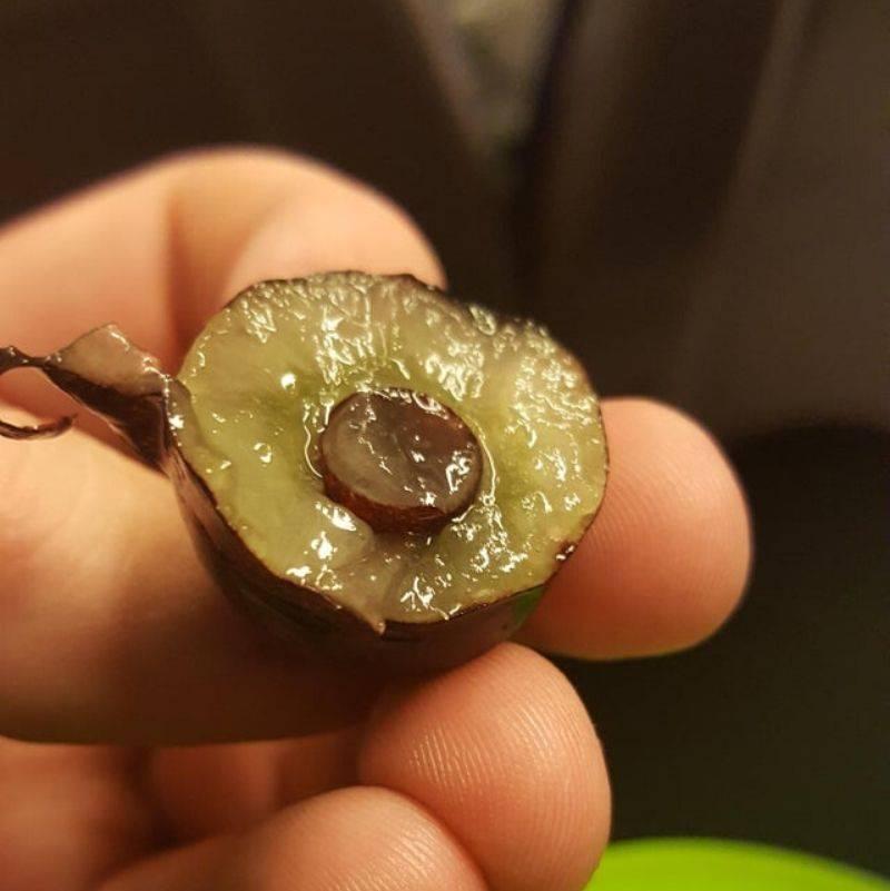 a grape with a grape in it 