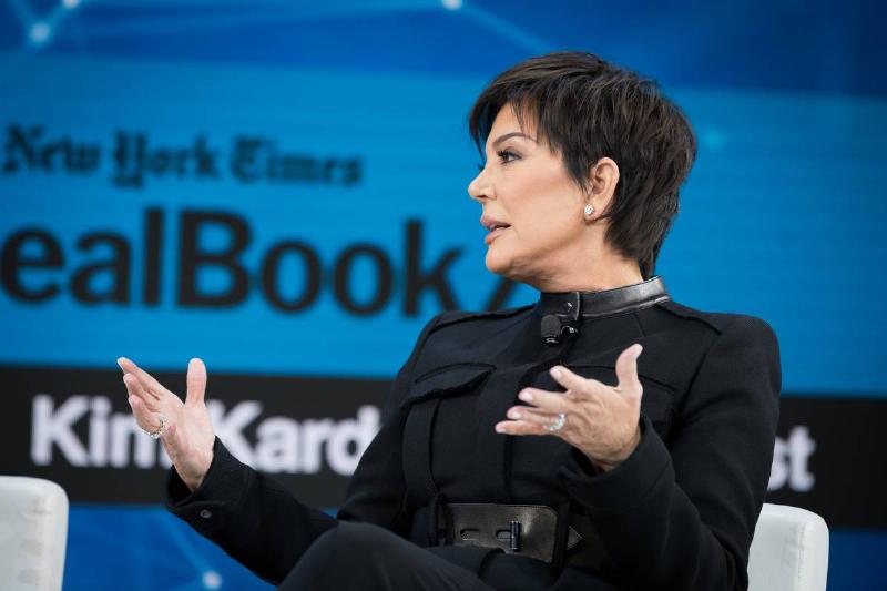 Jenner speaks onstage at 2019 New York Times Dealbook.
