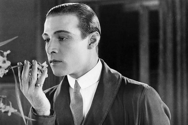 Valentino with a flower 