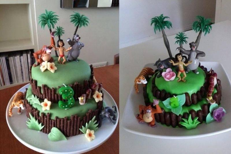 a jungle book cake that turned out well