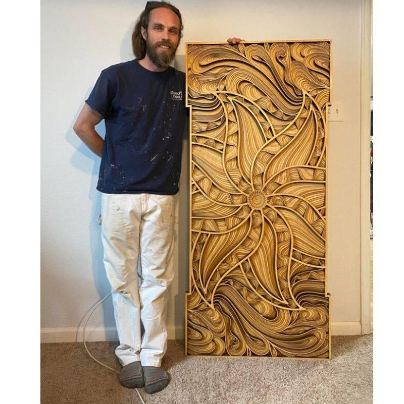 an amazing wood carving 