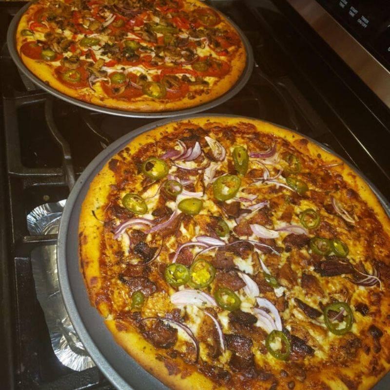 homemade pizzas look amazing