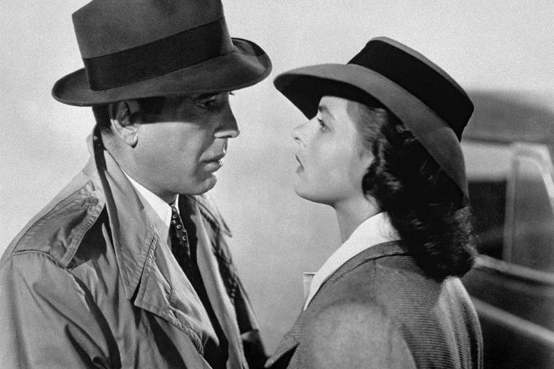 Humphrey Bogart and Ingrid Bergman in Casablanca