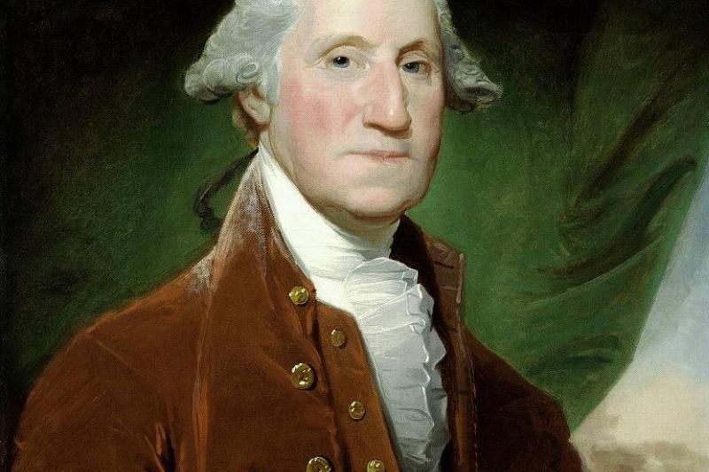 george washington color portrait