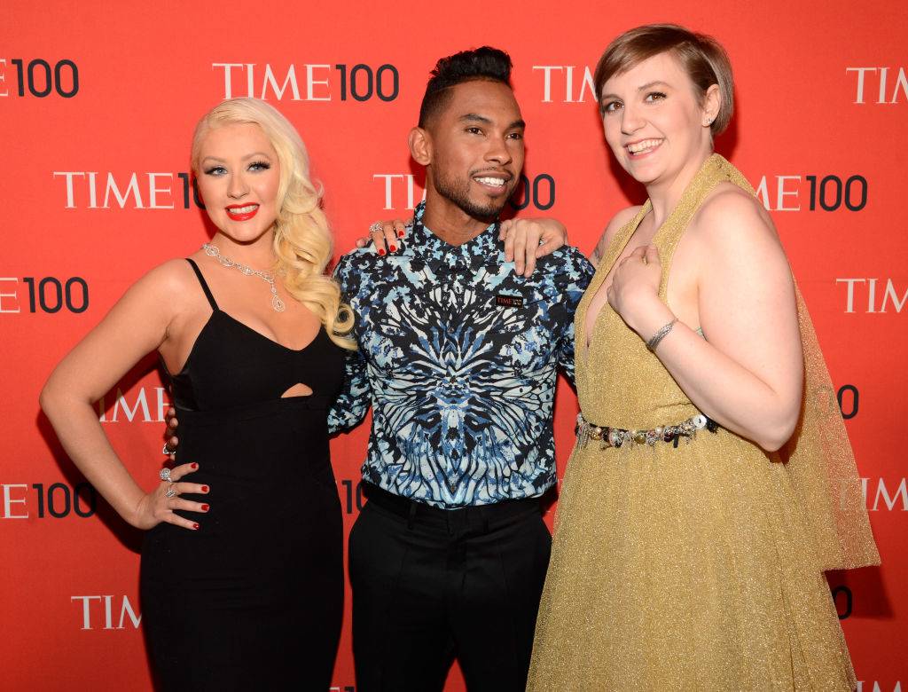 Christina Aguilera, Miguel and Lena Dunham