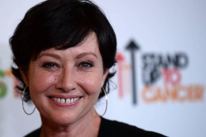 Actress Shannen Doherty arrives at the Farrah Fawcett Foundation