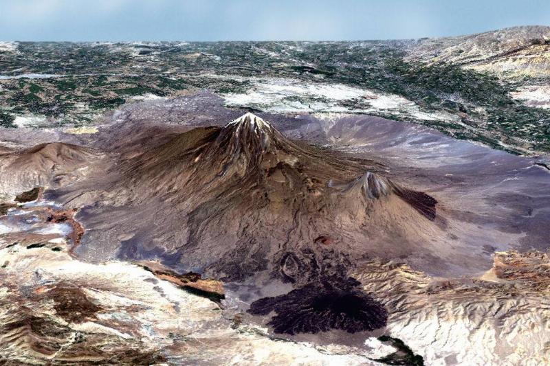 Aerial view of Mount Ararat 