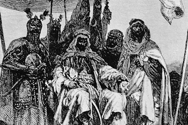 Picture of Saladin and men 