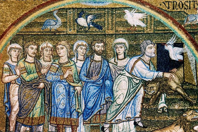 Picture of a man with birds 