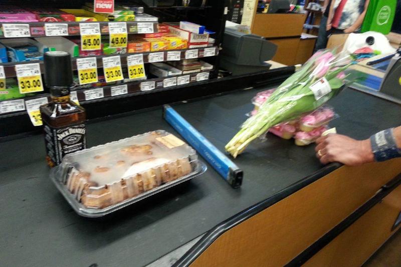 someone buying fried chicken vs tulips on valentines day