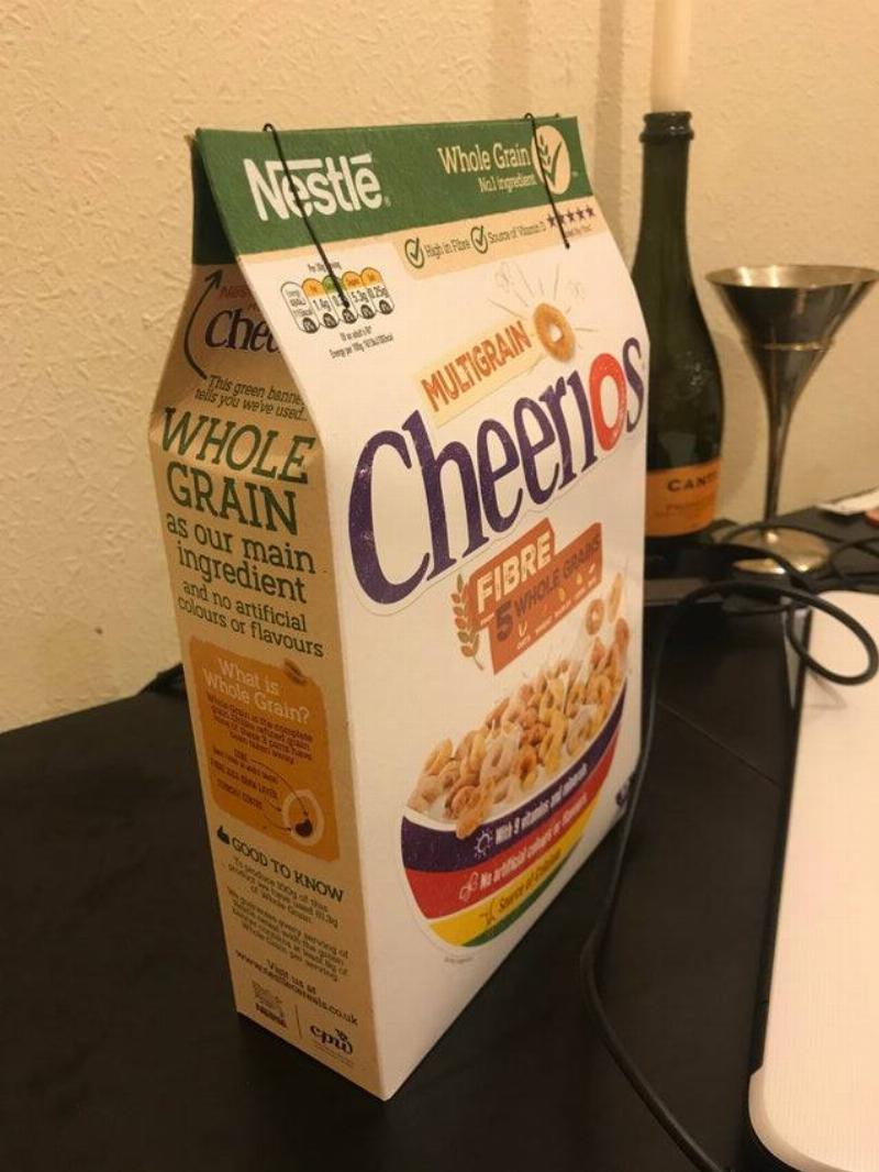 using bobby pins to keep cereal fresh