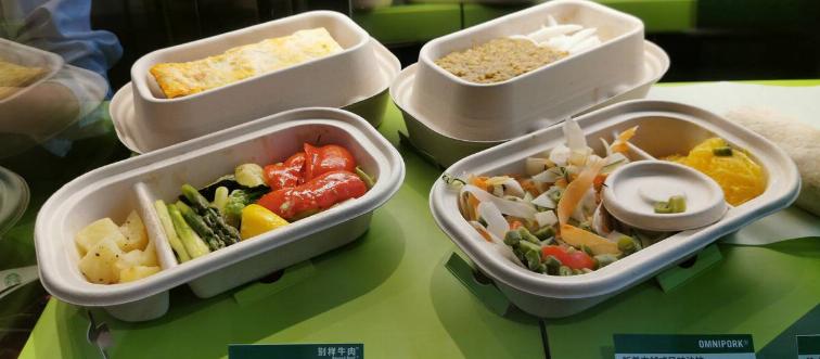 Pre-packaged plant-based meals are offered at Starbucks.