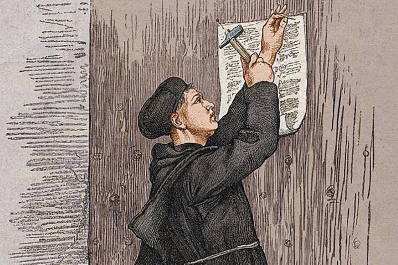 Engraving of Martin Luther 