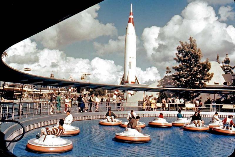 flying saucers flying saucers ride near the rocket at disneyland