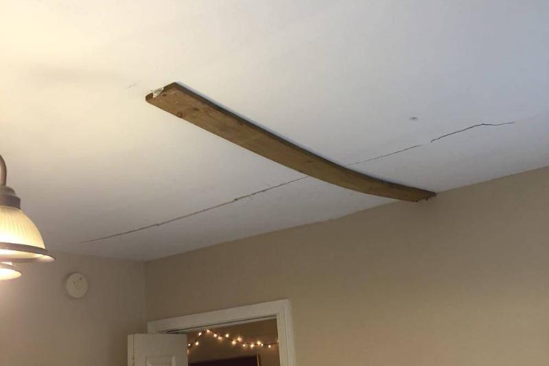 crack in the ceiling fix fixing crack in the ceiling
