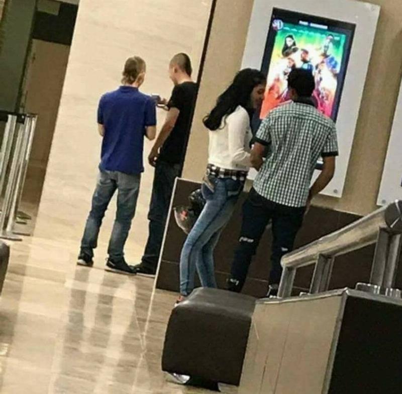 woman with her legs pretty much bent backwards