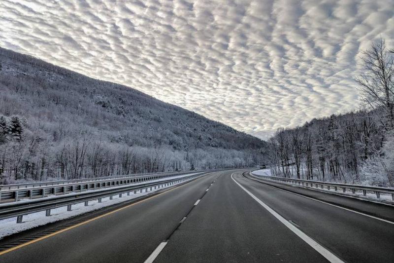 winter sky that looks like the ground