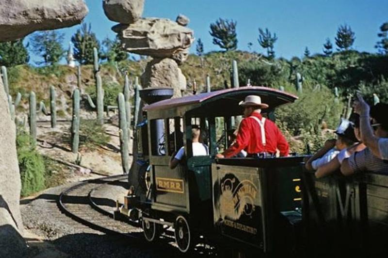 rainbow caverns mine train rainbow caverns mine train with passengers at disneyland