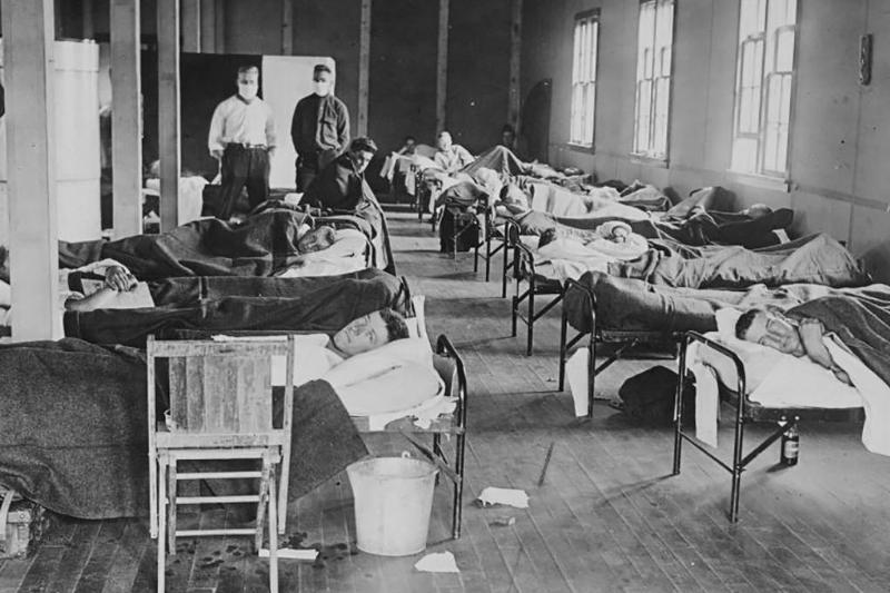 Picture of a flu hospital 