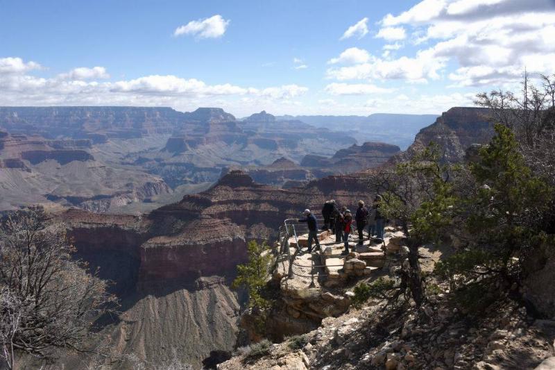 People at the Grand Canyon 