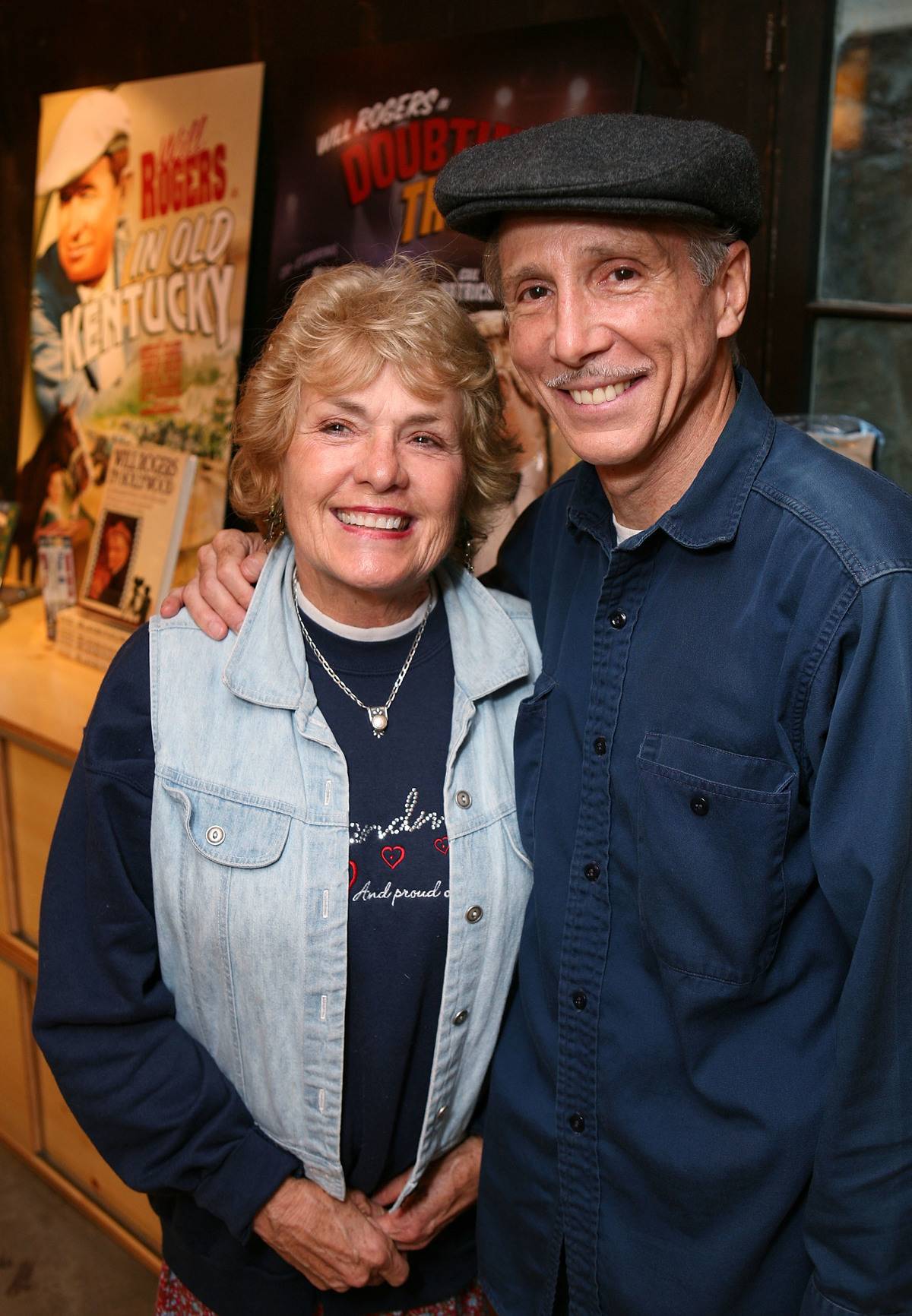 Actor Johnny Crawford (R) and wife Charlotte Crawford (L) pose during the Grand Opening and ribbon cutting ceremony